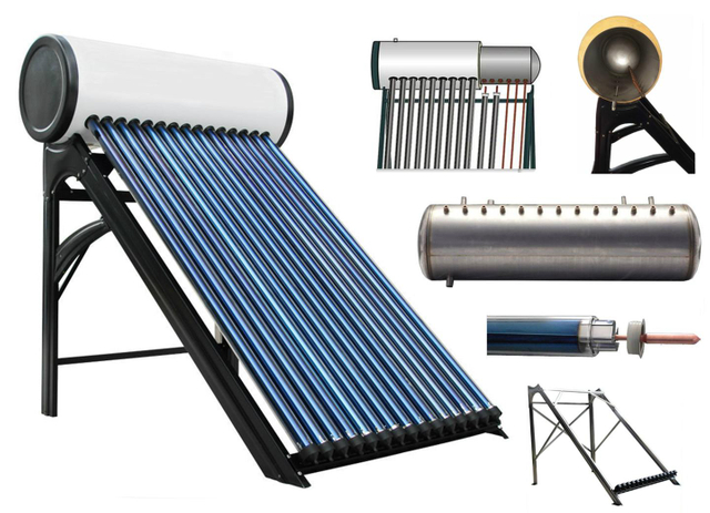 Scaldaacqua solare kenya pressurizzato integrato da 100 litri con tecnologia heat pipe 